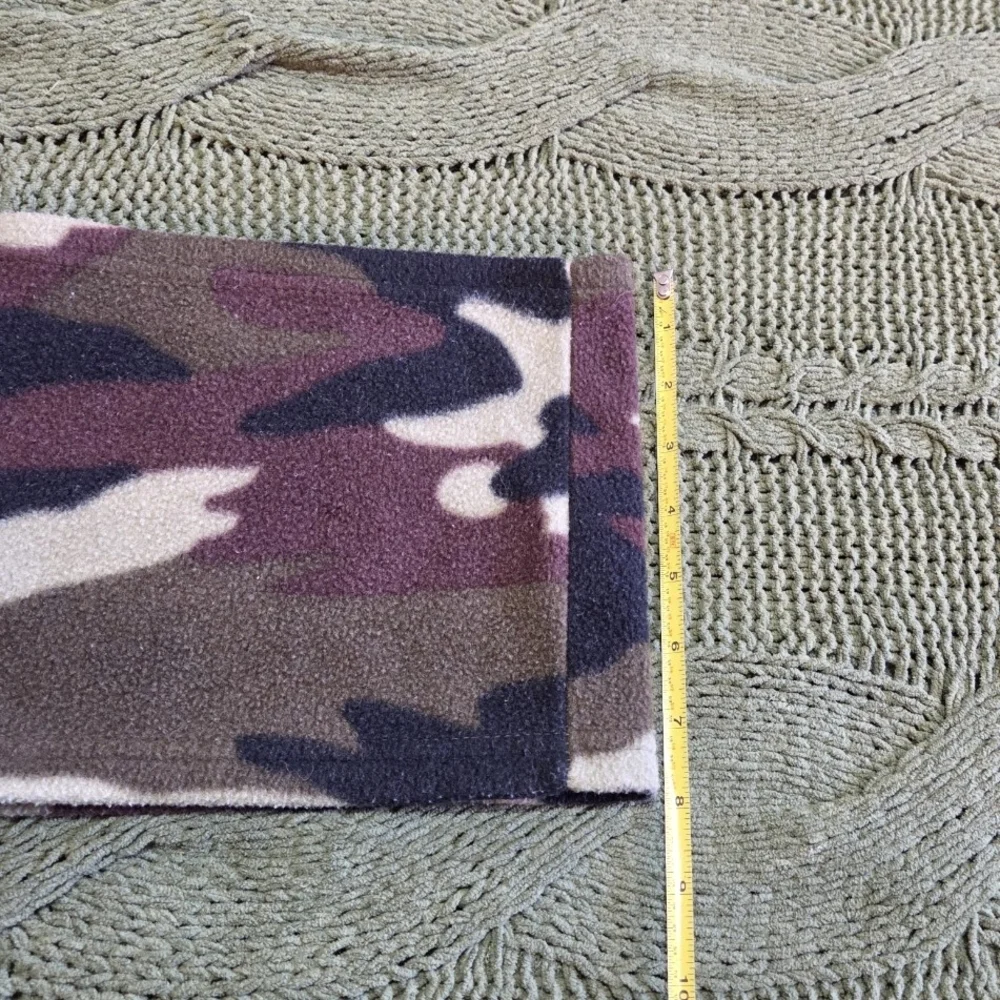 Turtle Fur Kids Fleece Neck Warmer Face Cover Brown Camo